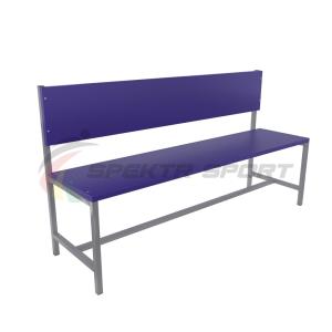 Купить Скамейка для раздевалок со спинкой (цельная) 1500 мм ЛДСП в Россоши 