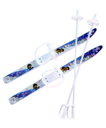 Купить Комплект лыжный детский Лыжики-пыжики с палками в Россоши 